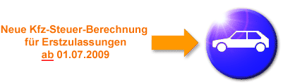 Neu! Kfz-Steuer Rechner für Pkw nach CO2-Emission und Hubraum